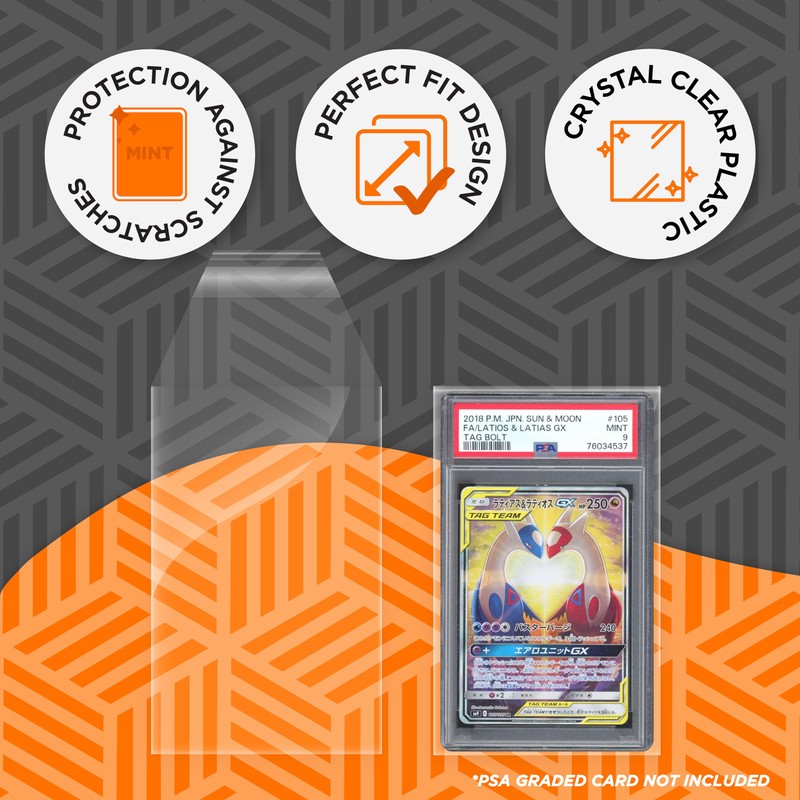 Friki Monkey Card Sleeves for PSA Slabs, Graduated Card Sleeves,