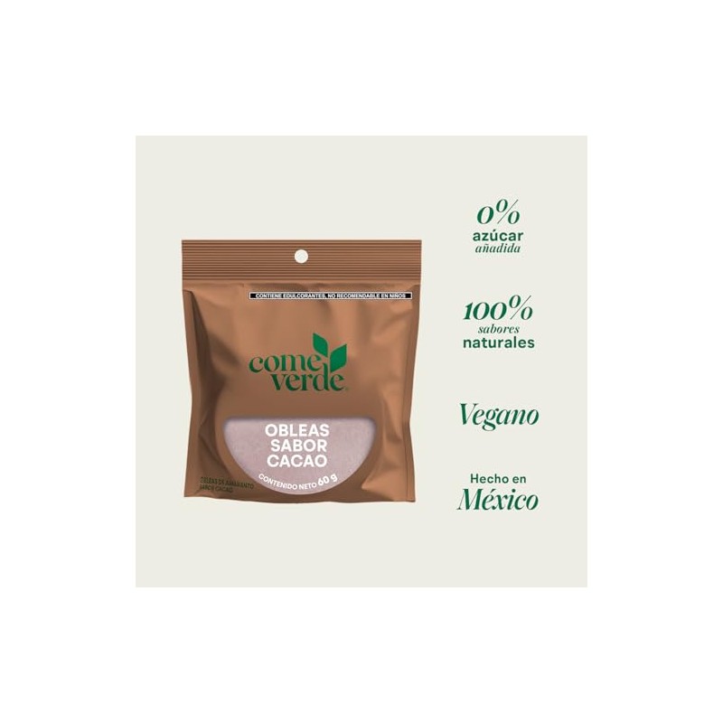 Come Verde - OBLEAS CACAO, 60g - 60g | Verde