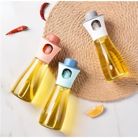 QPCMV Oil Sprayer for Cooking, Olive Oil Vinegar Spray Bottle, 170ml /5.9oz Glass Olive Oil Sprayer, Oil Dispenser for Kitchen, Salad, BBQ, Baking, Roasting(3 pcs)