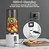 Portable Personal Blender 17oz, USB-C Rechargeable Smoothie and Shake Maker