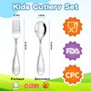 8-Piece Toddler Utensils,18/10 Stainless Steel Kids Silverware Forks and Spoons