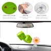 Gasedin 1 Pair Fuzzy Plush Dice for Car Mirror, 3''