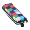 Megan 2091-01 Glasses Case, Stylish, Pop, Compact, Slim, Urethane, Semi-Hard