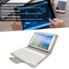 Tablet Cover Set with White Bluetooth Keyboard Protective Case Holder