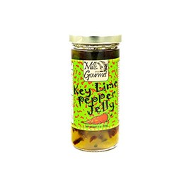 Mills Gourmet Key Lime Pepper Jelly | With Flavors of Tangy Key Limes and Spicy Peppers - Perfectly Balanced Sweet Heat | All Natural and Fresh Ingredients - 8 oz Jar