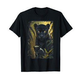 Panther Lover animal Big Cat Panther Animal black T-Shirt