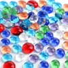 FUTUREPLUSX 80PCS Mini Flat Glass Marbles, Vase Fillers 0.5inch Glass