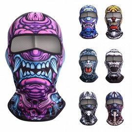 Helmet Balaclava Cross-border Balaclava Hat Outdoor Sports Ski Mask Warm Helmet Liner UV Protection Block Cs23-G086 [For Summer] + Average Size 3ea