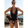 Beachsissi - Traje de baño sexy con cuello halter, estampado