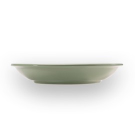 SALZKAMMERGUT KERAMIK Wersin, Sage Green Glossy, Soup Plate, Diameter 22 cm, Handmade in Austria