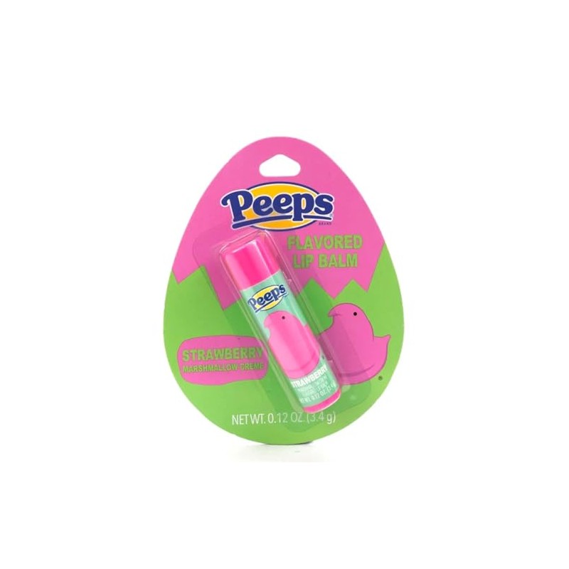 Peeps (1) Easter Candy Flavored Lip Balm - Strawberry Marshmallow