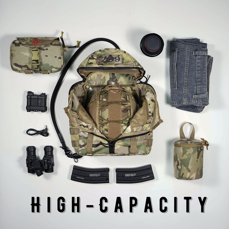 lonloke Tatical Helmet Backpack,Warrior Assault Systems Large Helmet Bag Cargo