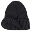 LIERYS Men's Merino Knitted Hat (20 cm Long) - Ribbed