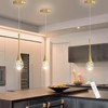 cenzoz Modern Pendant Lights for Kitchen Island LED Dimmable Crystal