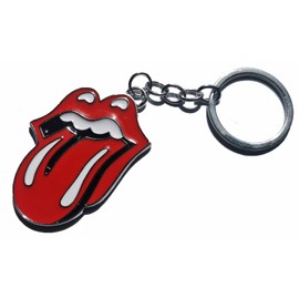 GBJUK Stainless Steel Red Tongue and Lips Enamel Metal Keyring Keychain