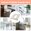 RoamReady Bedside Commode Cushion, Seniors Portable Seat Cushion for Toilet/Shower/Bedside,