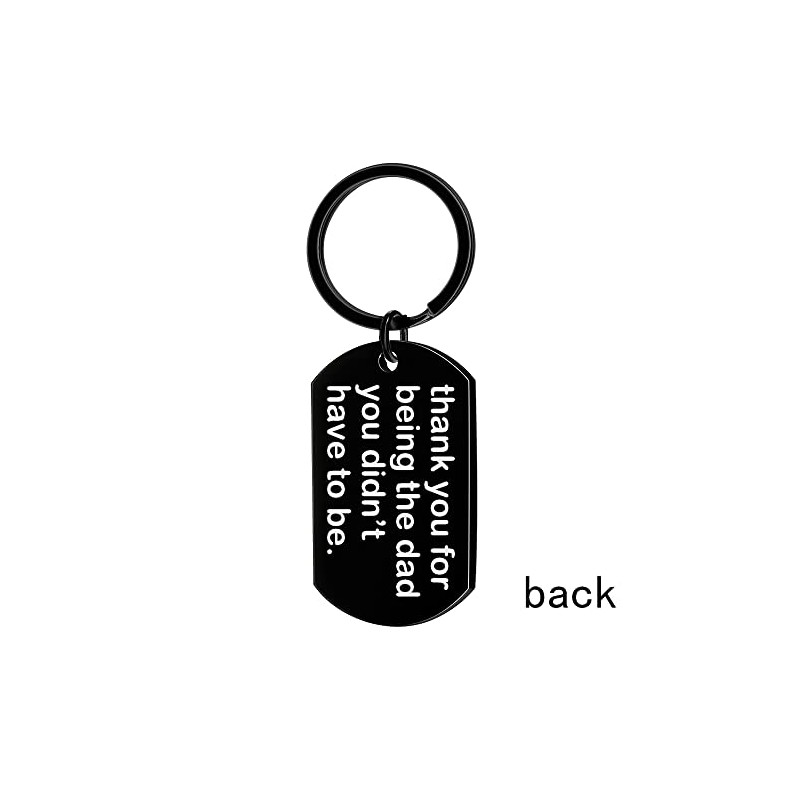 Stepdad Gifts from Stepdaughter Stepson Stepdad Keyring for Stepfather Fathers