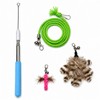 ZAYLUMO Cat Wand Toy Set, Retractable Stainless Steel Wand with