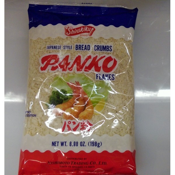 Shirakiku Japanese Style Bread Crumbs Panko Flakes Pack of TWO 198g Each Pack