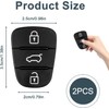 Keypad 5 Pcs Replacement Remote Control Car Key Rubber 3