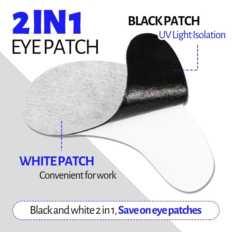 Lunamoon 2-in-1 UV Eye Pads for Eyelash Extension, Eyelash Extension