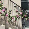 Shyshining 5.9FT Bendable Rose Flower Garland, Artificial Silk Roses Vine