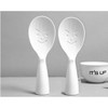 MIZORLIE Rice Paddle Tool,Non-Stick Rice Spoon,Standing Rice Spatula with Smile