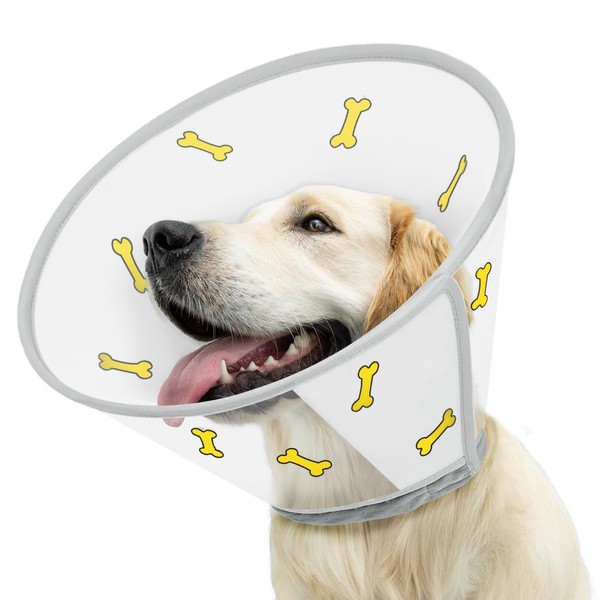 Supet Dog Cone After Surgery, Recovery Dog Cone Collar to