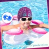 Yearntown 2 Pack Swim Caps and Earplugs for Kids Purple