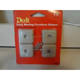 DoiT 1-3/8" Easy Moving Furniture Sliders 4 Pcs #253332