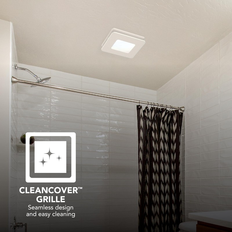 Broan-NuTone® BEL8 Bathroom Exhaust Fan w/LED Light, 80 CFM, ENERGY