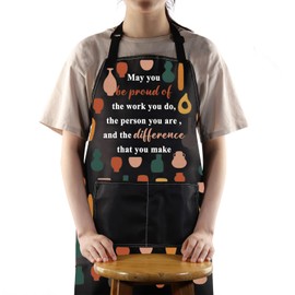 MYSOMY Pottery Apron Pottery Artist Apron Pottery Lover Gifts Pottery Makers Apron Ceramics Artist Gift Pottery Teacher Gifts (Pottery may)