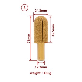 SagaSave Diamond Router Carbide Engraving Bits & Router Bit with 1/2" Shank Rotary Tools for DIY Woodworking, Carving, Sculpting, Engraving, Drilling(05)