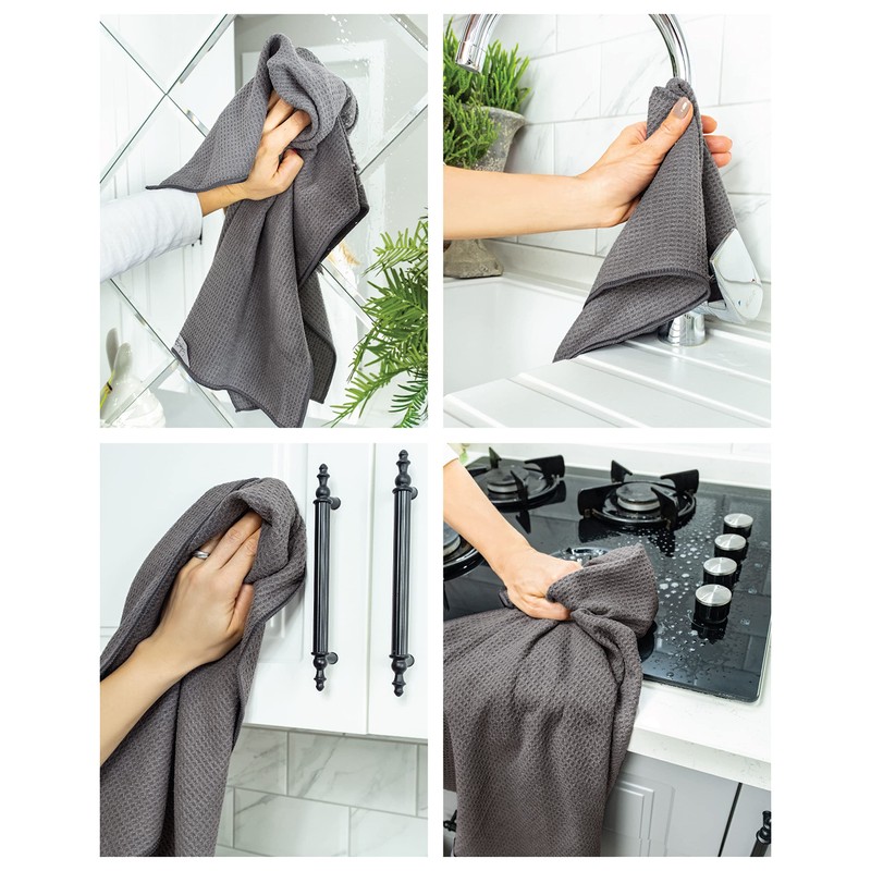 Gräfenstayn Set of 4 Microfibre Tea Towels – Absorbent &