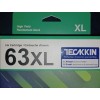 TECKKIN 63XL Ink Cartridges Black & Color Replacement Compatible for