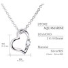 Sears 1491-tdt-01-p3 Women's Natural Diamond Heart Necklace, Teddy Bear, Plush