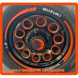 Unbranded SUZUKI SAMURAI RIMS DECALS AROS ARGOLLAS STICKERS CALCOMANIAS CHINA LAMINADAS