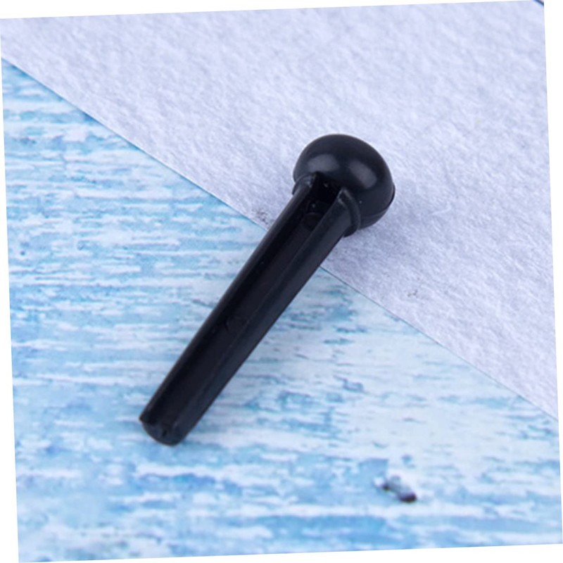 Vaguelly 100pcs Guitar Bridge Black String Pegs for Acoustic Guitar