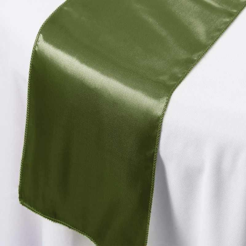 WedDecor Satin Table Runner 11x108 inch Dining Table Wedding Decorations