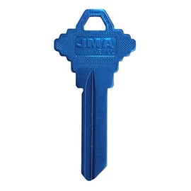 JMA SLG-4.AM Aluminum Key Blank Replacement for Schlage SC4 DK Blue (10-Pack)
