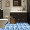 HOMETITUTE 10PCS 12x12 Inch Blue White Mosaic Textured Flat Surface