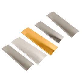 Letter Plate Tidy Inner Flap - Chrome Brass Aluminium or Stainless Steel 11-16" - with Foam (Satin Stainless Steel, 14 x 4")