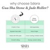 Sdara Gua Sha Stone and Jade Roller Set - Face