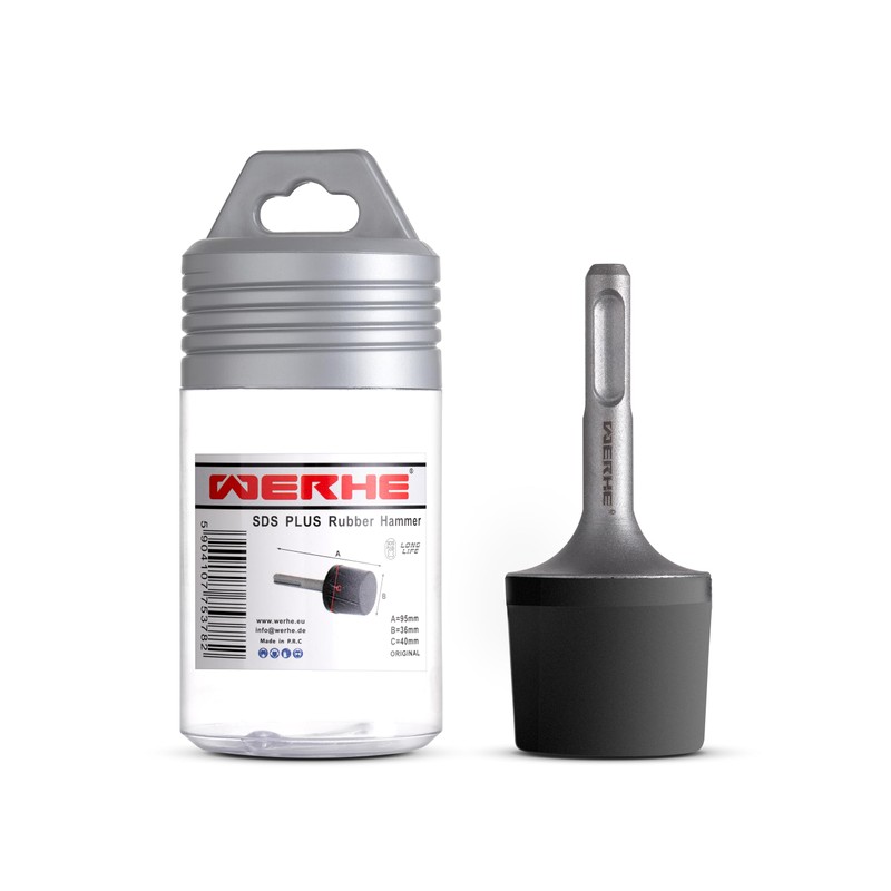 WERHE SDS Plus Rubber Hammer 36 mm for Hammer Drills,