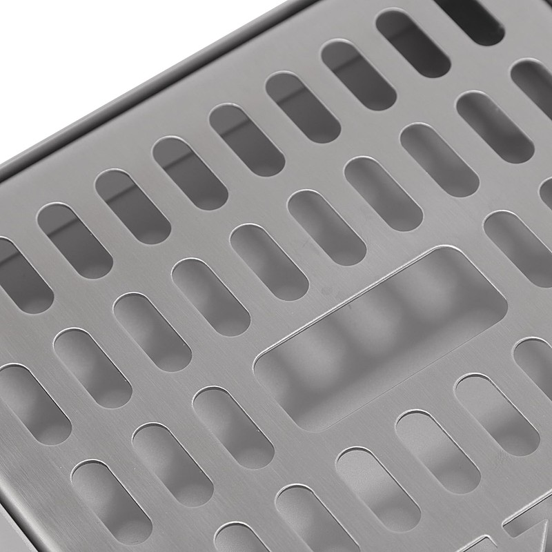 15cm Stainless Steel Home Bar Drip Tray - Dishwasher Safe,