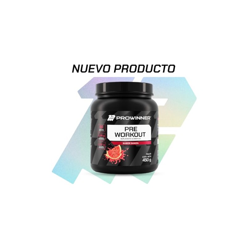 PROWINNER | Pre Workout, Suplemento Alimenticio, Sabor Sandía, con Creatina