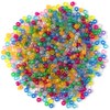 Cousin DIY Multicolor Translucent Plastic Pony Bead Mix, 6x9mm, 1