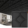 WOWSTAR 12-Pack 24"x24" Drop Ceiling Tiles, 3D Decorative Glue Up