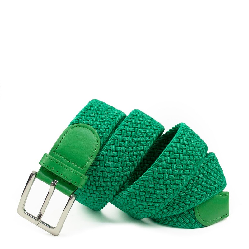 Glamexx24 Unisex Elastic Fabric Belt Braided Stretch Belt Stretchy Belt