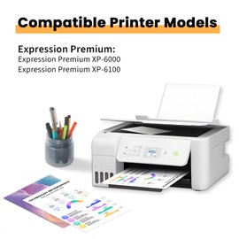 Torvon Torvon Remanufactured Ink Cartridge Replacement for Epson 302 Ink Cartridges Multipack 302 XL T302 T302XL Compatible with Epson XP-6100 XP-6000 Printer(5 Pack, PBK/BK/C/M/Y)